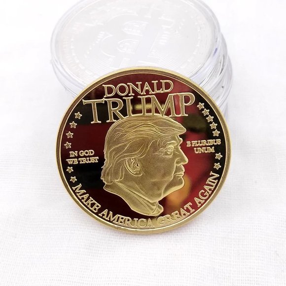 5x Donald Trump Gold Plated Collector Coin - Picture 3 of 3